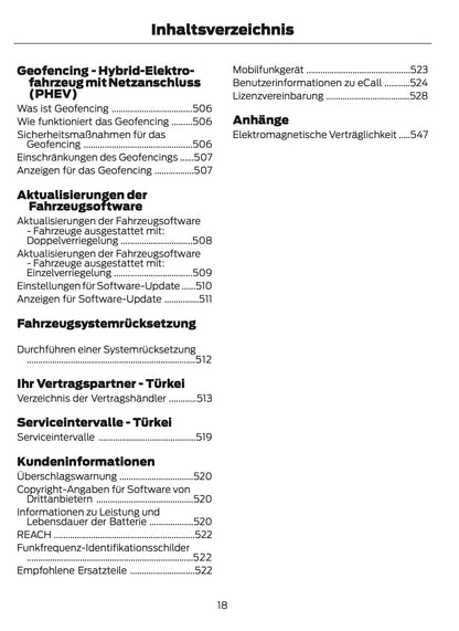2025-2026 Ford Kuga Bedienungsanleitung | Deutsch