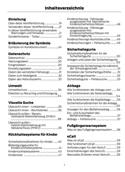 2025-2026 Ford Kuga Bedienungsanleitung | Deutsch