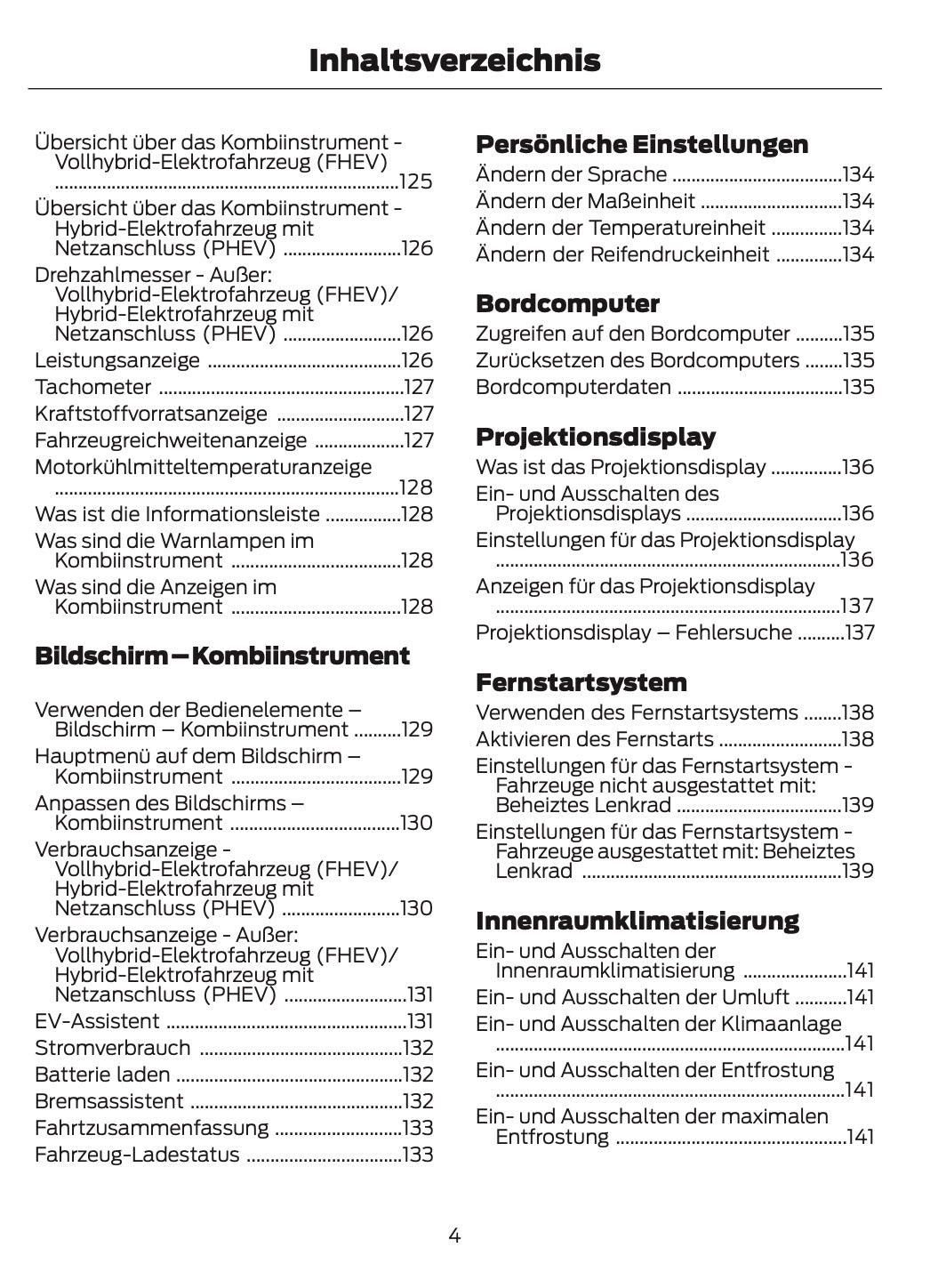 2025-2026 Ford Kuga Bedienungsanleitung | Deutsch
