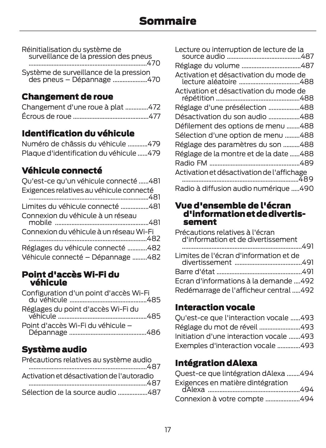 2025-2026 Ford Kuga Owner's Manual | French