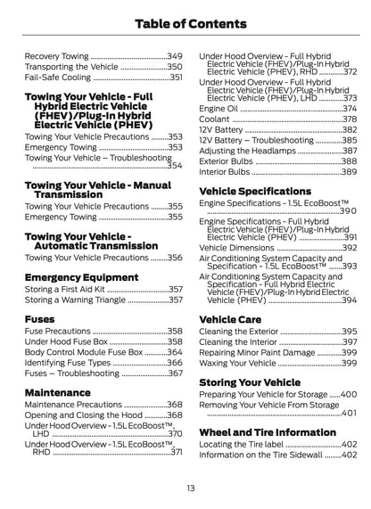 2025-2026 Ford Kuga Owner's Manual | English