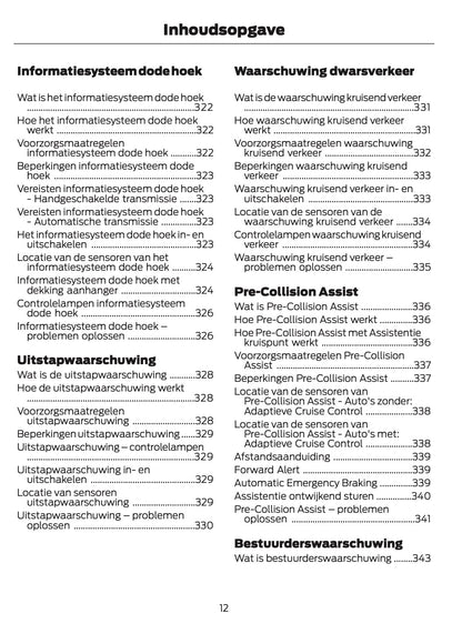 2025-2026 Ford Kuga Gebruikershandleiding | Nederlands