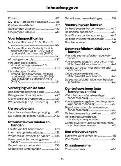 2025-2026 Ford Kuga Gebruikershandleiding | Nederlands