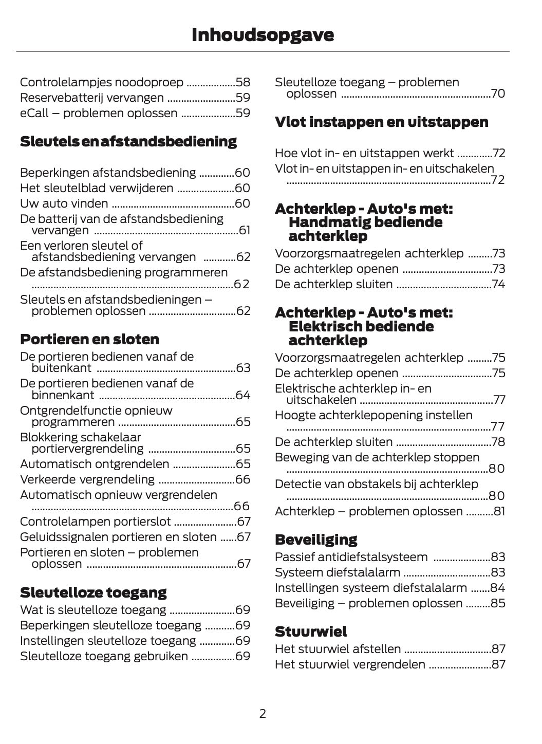 2025-2026 Ford Kuga Gebruikershandleiding | Nederlands