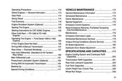 1994 Ford L-Series Owner's Manual | English