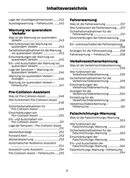 2024-2025 Ford Mustang Owner's Manual | German