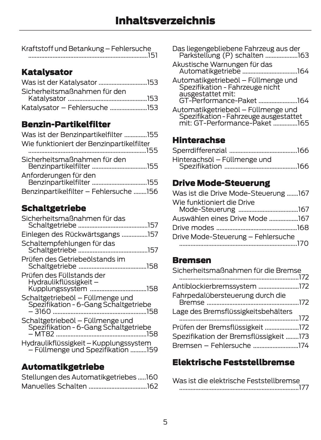 2024-2025 Ford Mustang Owner's Manual | German