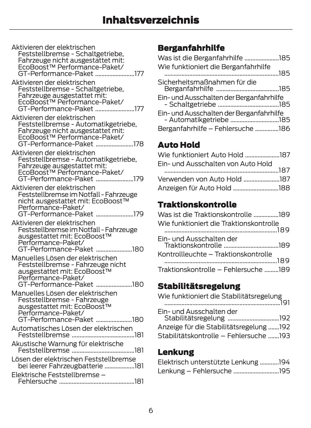 2024-2025 Ford Mustang Owner's Manual | German