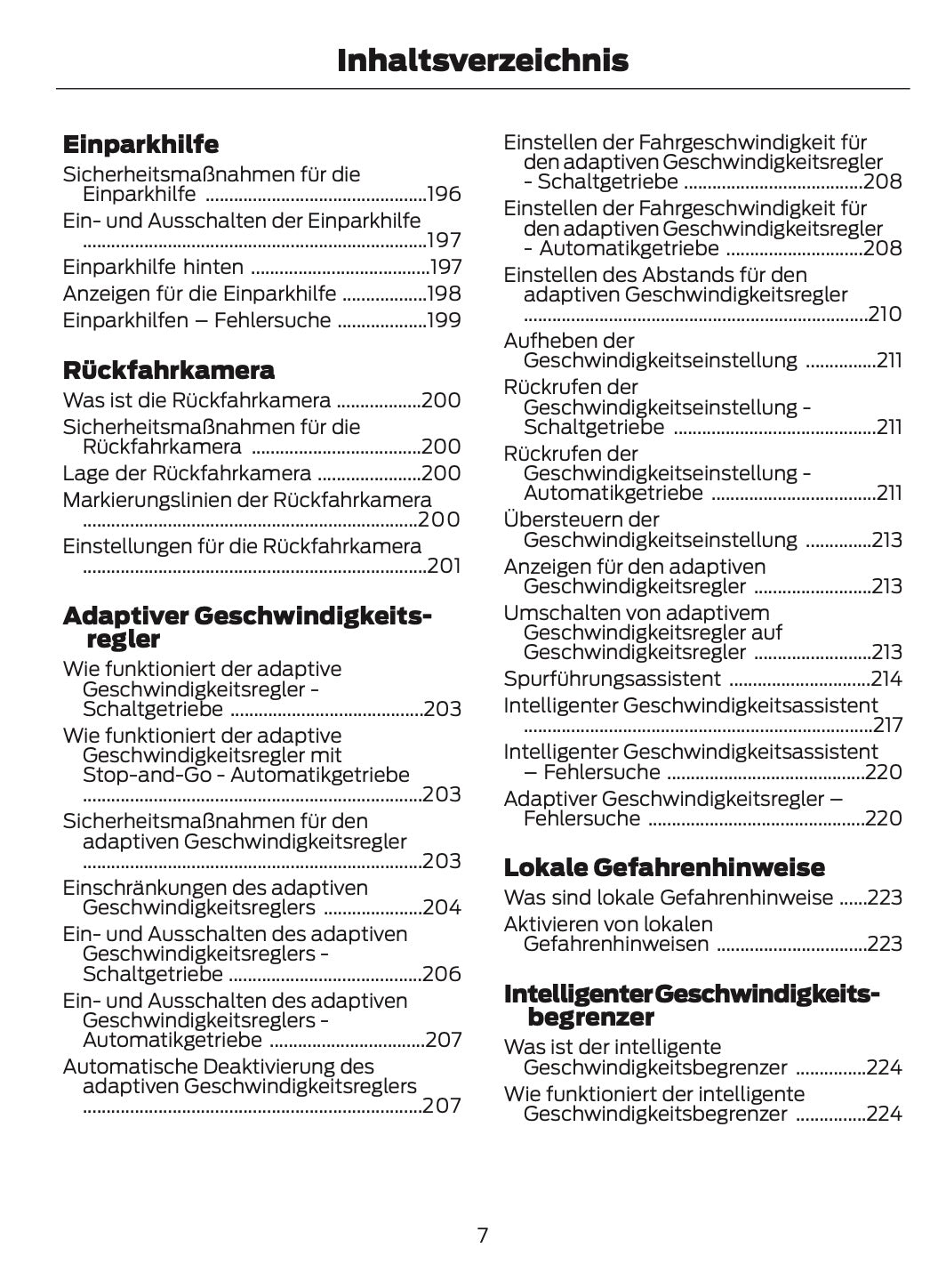 2024-2025 Ford Mustang Owner's Manual | German