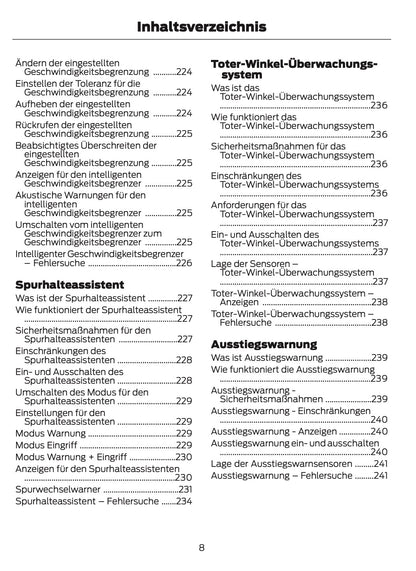 2025-2026 Ford Mustang Owner's Manual | German
