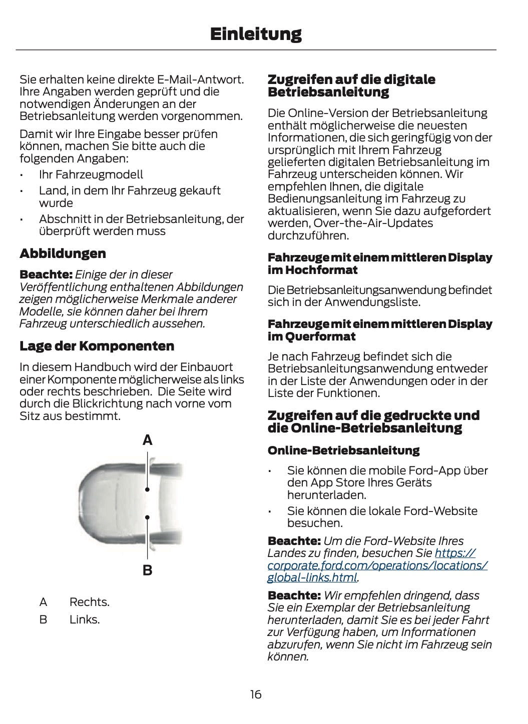 2025-2026 Ford Mustang Owner's Manual | German