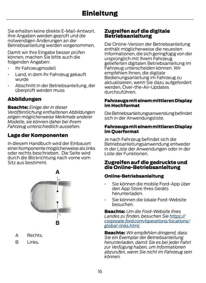 2025-2026 Ford Mustang Owner's Manual | German