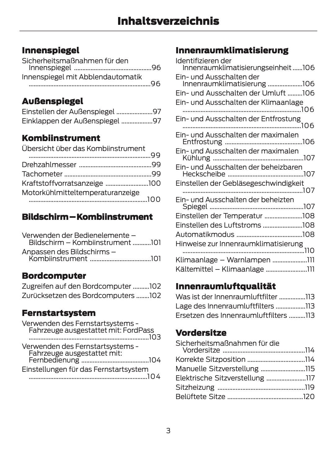 2025-2026 Ford Mustang Owner's Manual | German