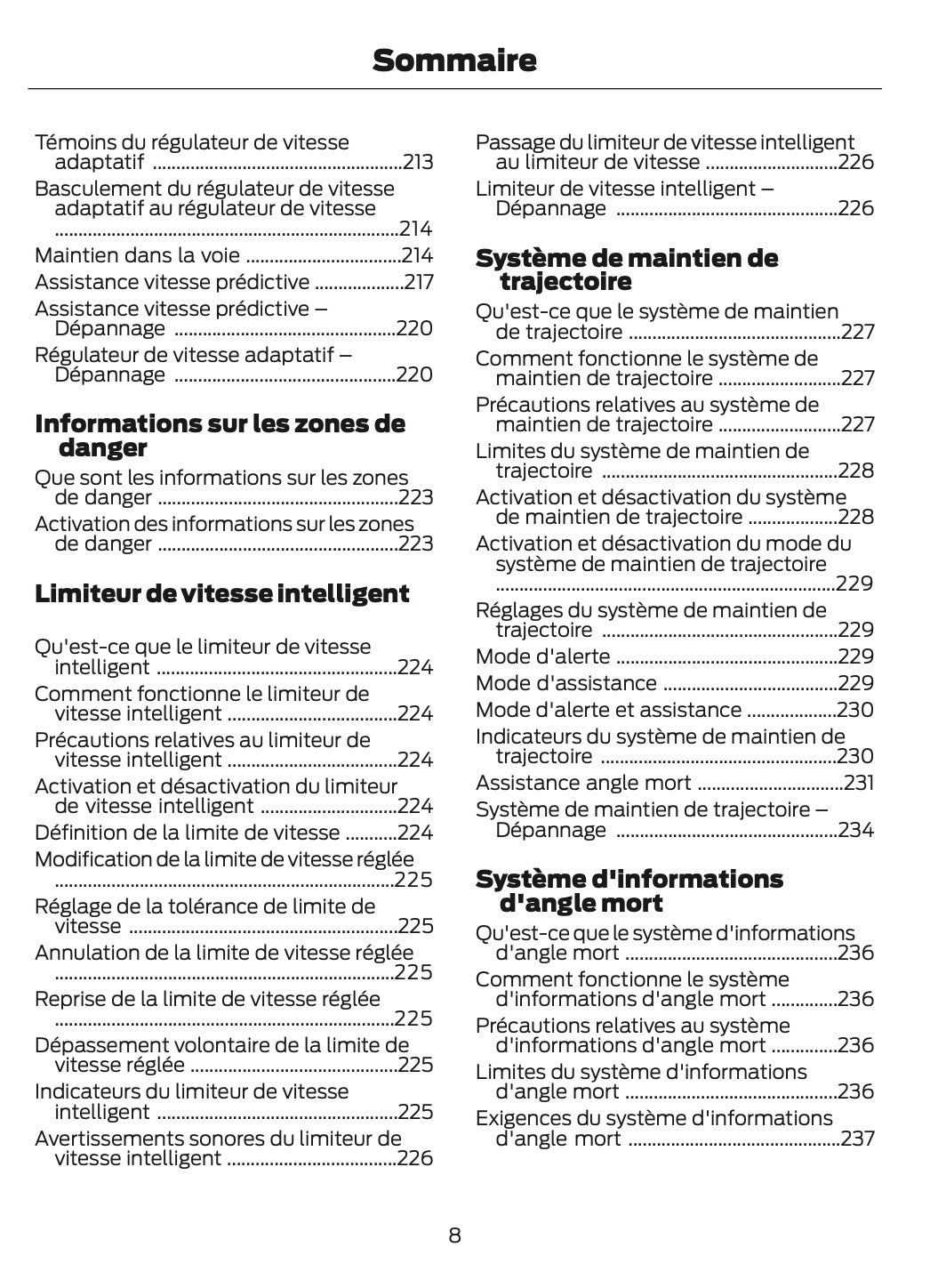 2024-2025 Ford Mustang Owner's Manual | French