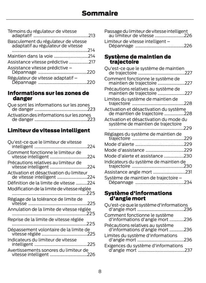 2024-2025 Ford Mustang Owner's Manual | French