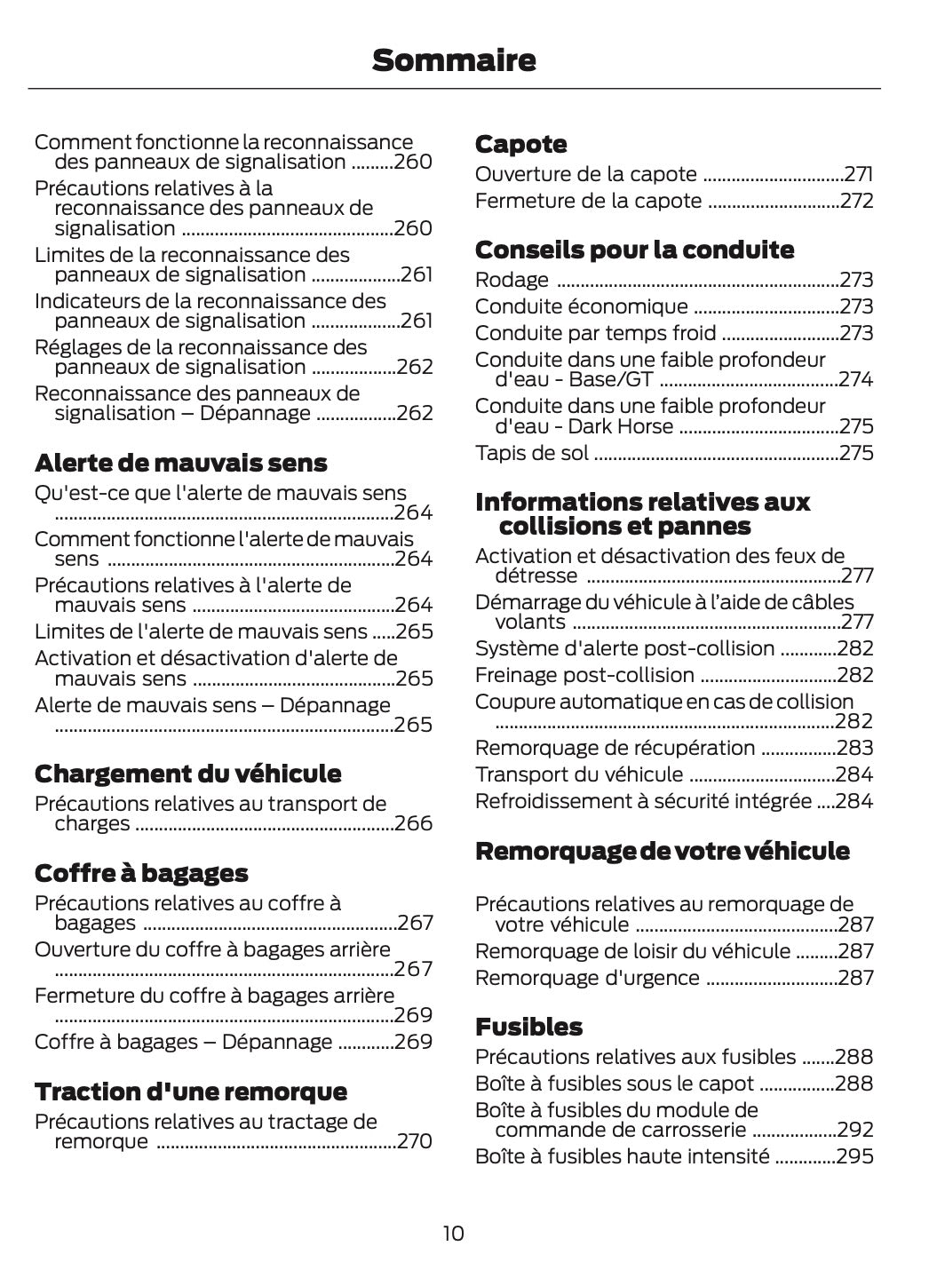 2024-2025 Ford Mustang Owner's Manual | French