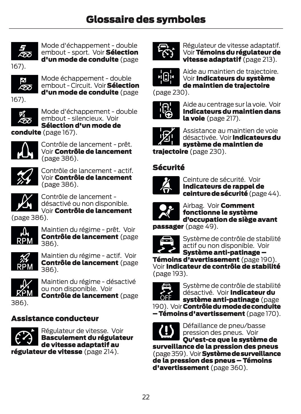 2024-2025 Ford Mustang Owner's Manual | French