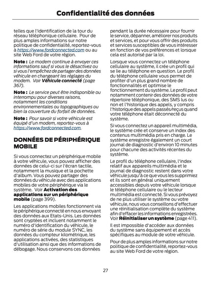 2024-2025 Ford Mustang Owner's Manual | French