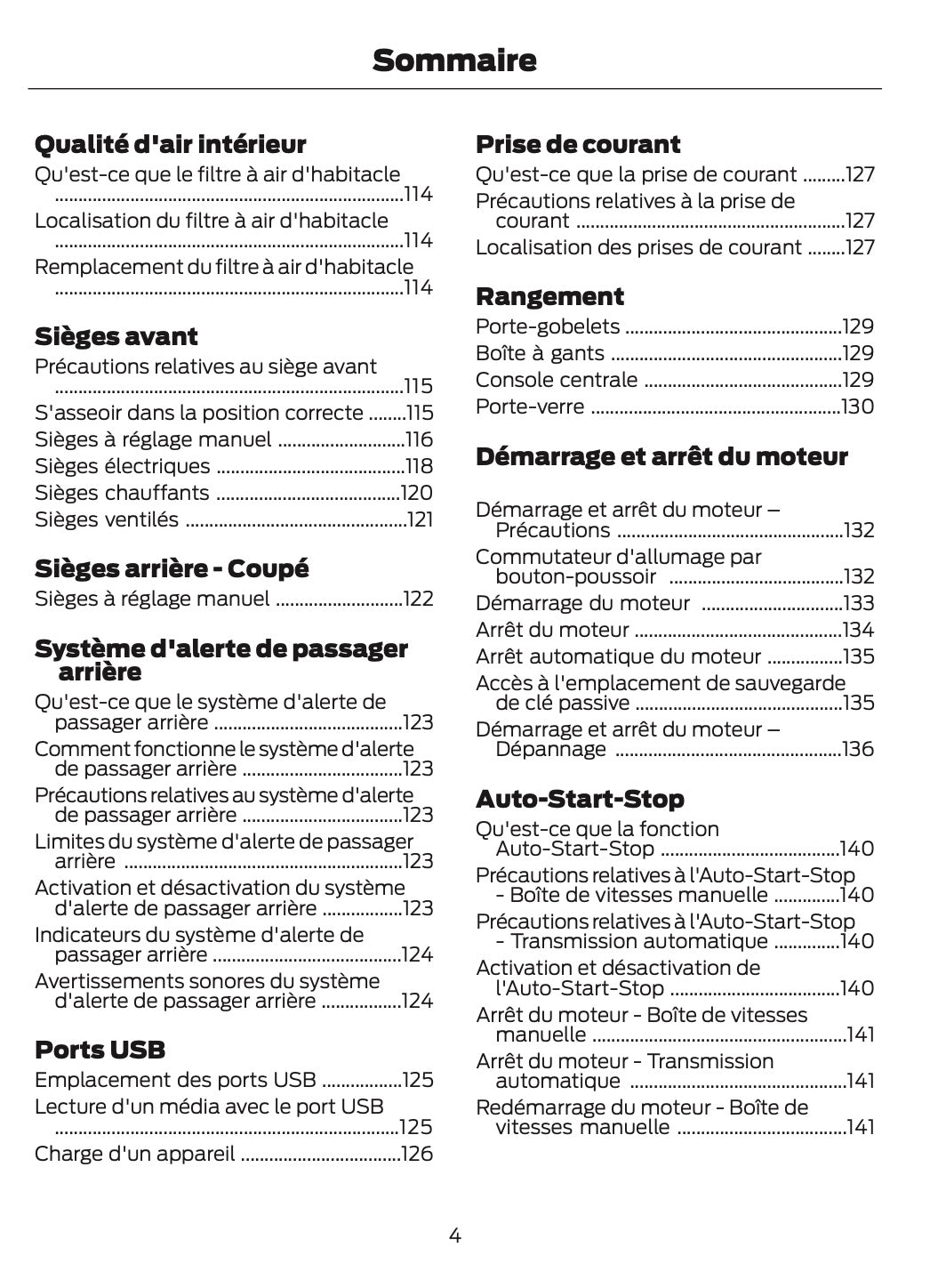 2024-2025 Ford Mustang Owner's Manual | French