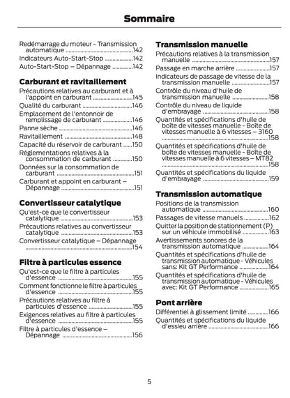 2024-2025 Ford Mustang Owner's Manual | French