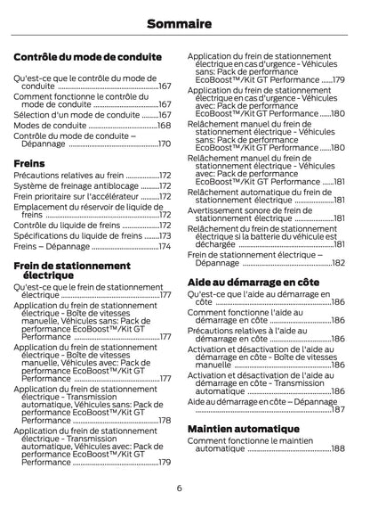 2024-2025 Ford Mustang Owner's Manual | French
