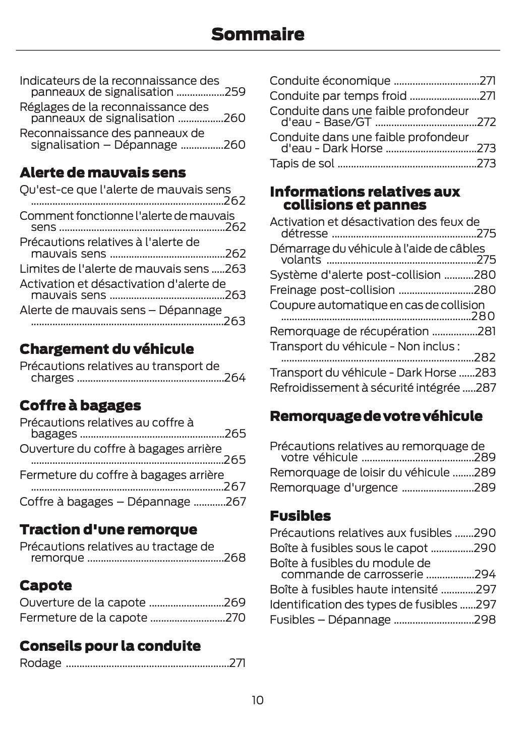 2025-2026 Ford Mustang Manuel du propriétaire | Français