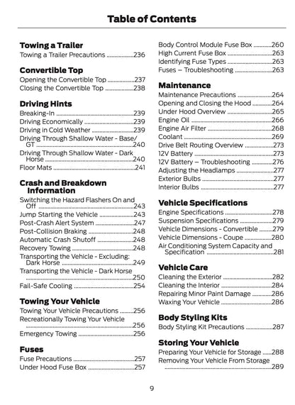 2025-2026 Ford Mustang Owner's Manual | English