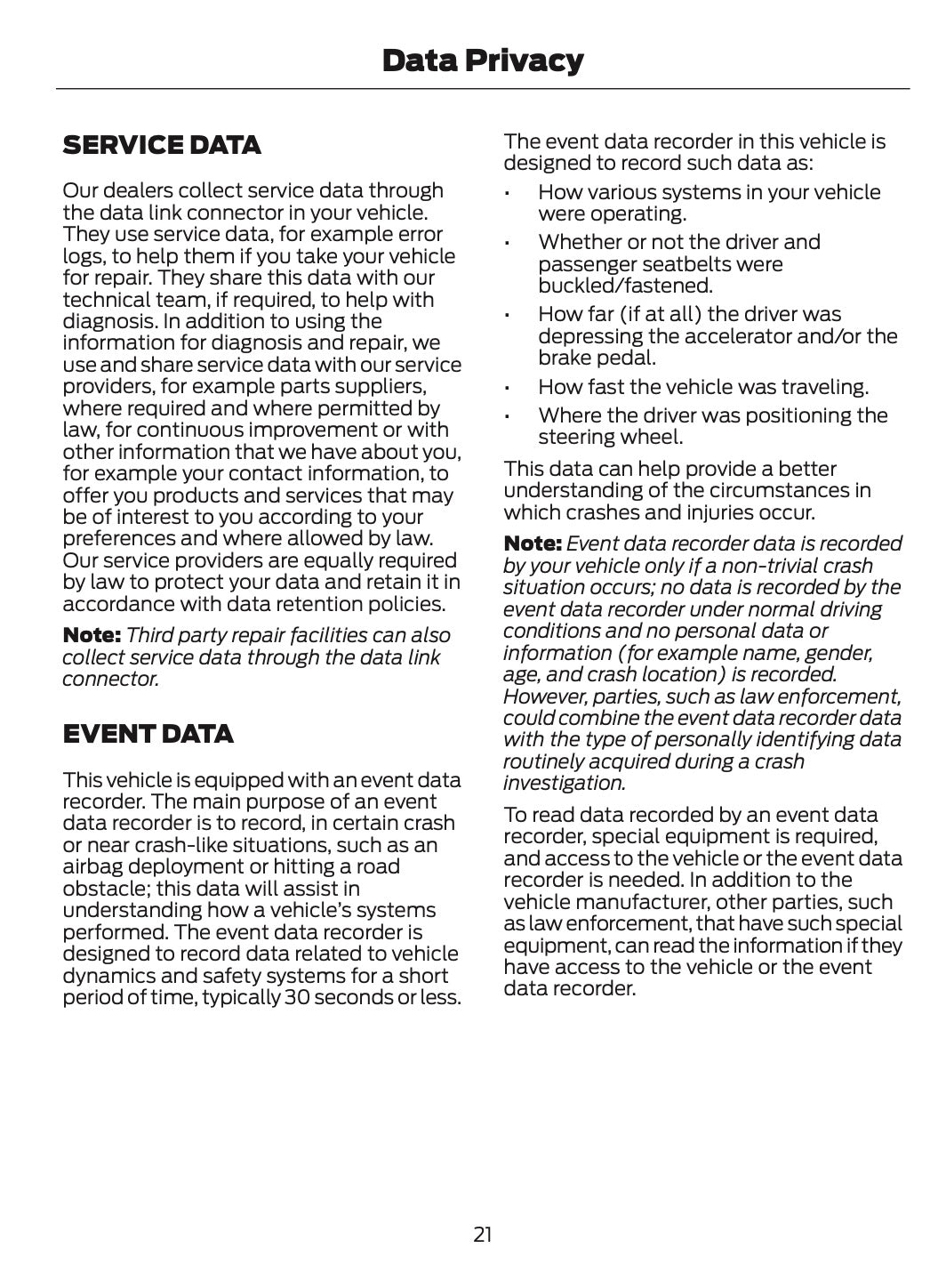 2025-2026 Ford Mustang Owner's Manual | English