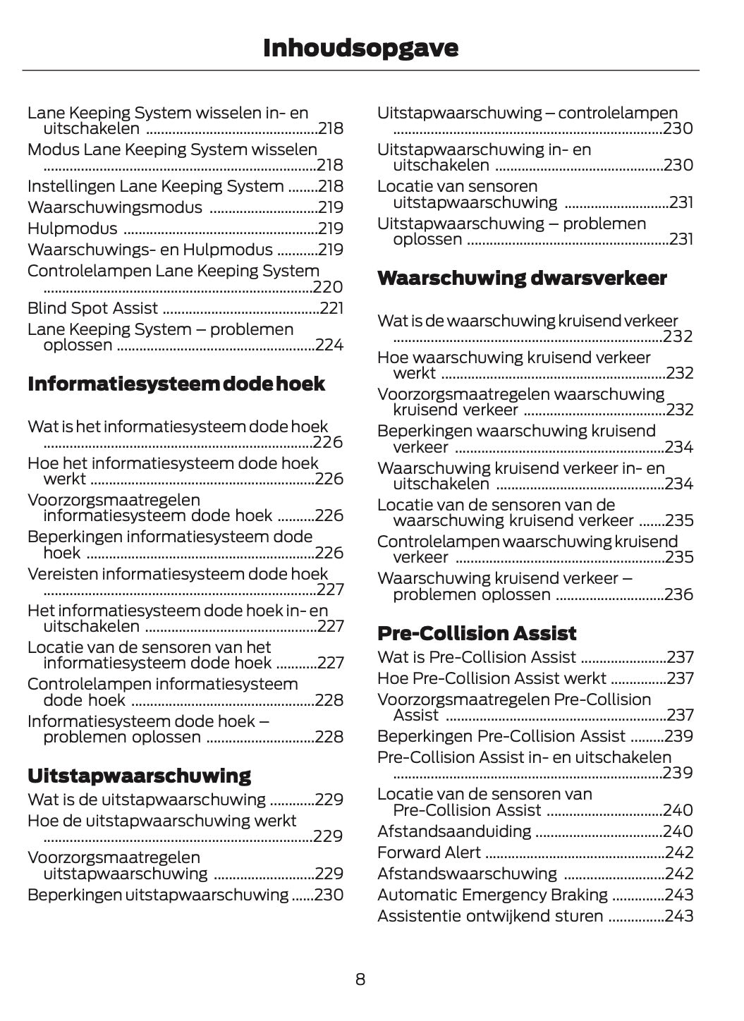 2024-2025 Ford Mustang Owner's Manual | Dutch