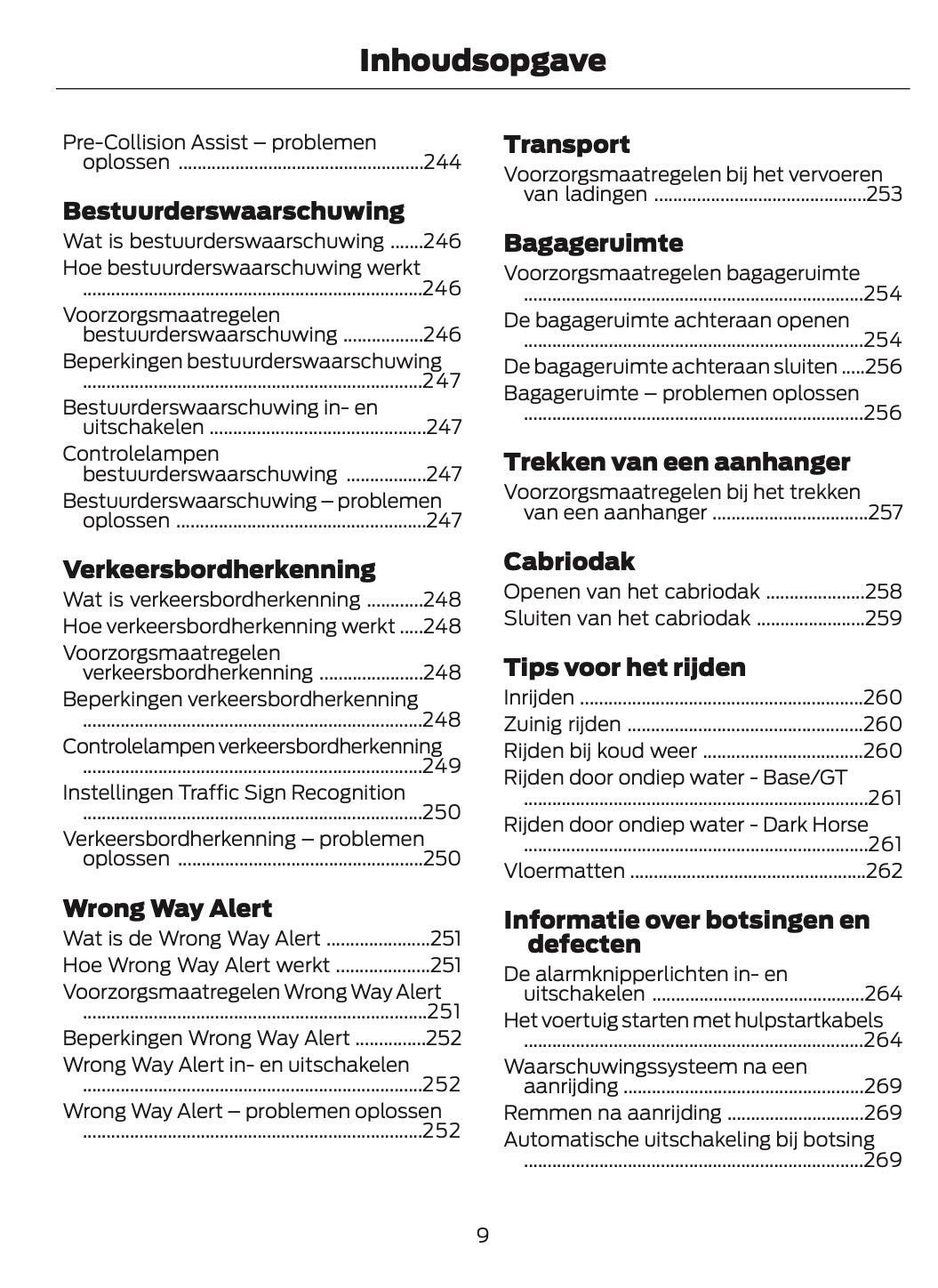 2024-2025 Ford Mustang Owner's Manual | Dutch