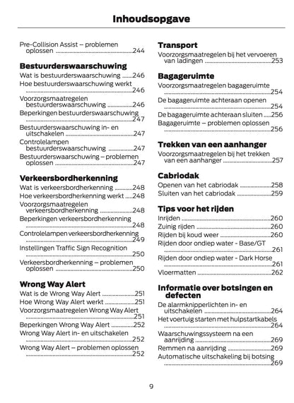 2024-2025 Ford Mustang Owner's Manual | Dutch