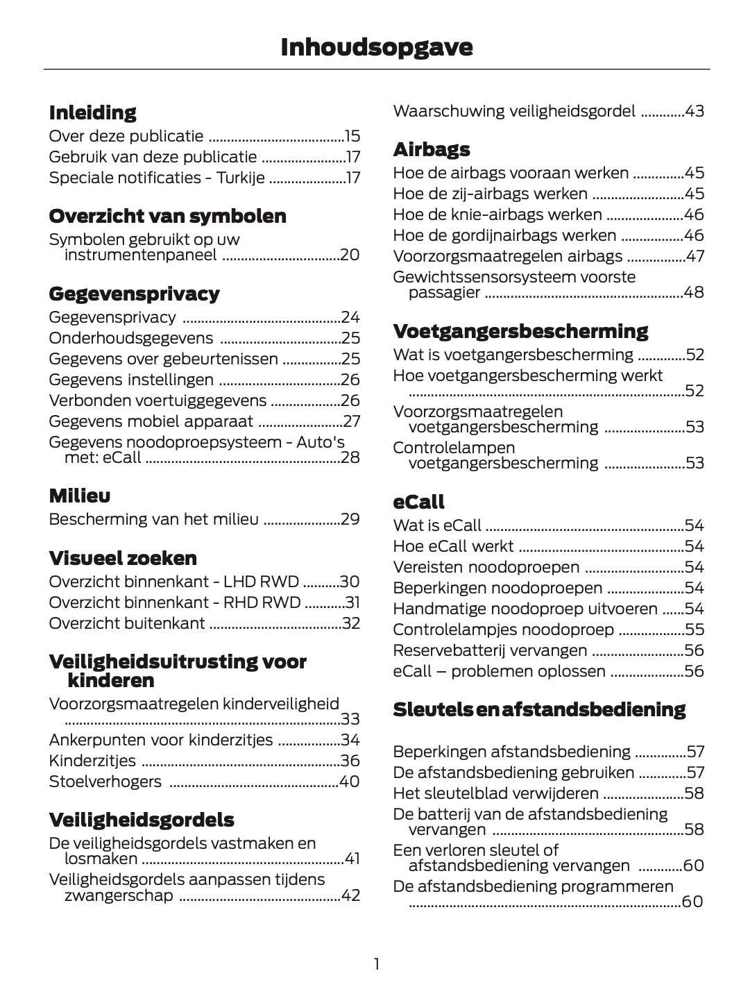 2024-2025 Ford Mustang Owner's Manual | Dutch