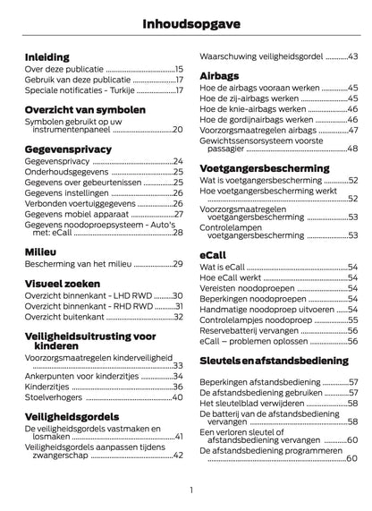 2024-2025 Ford Mustang Owner's Manual | Dutch