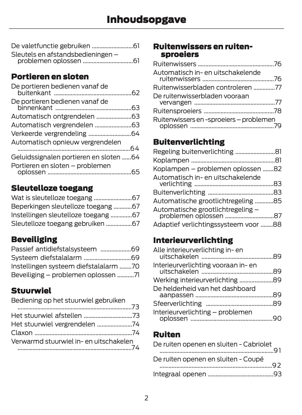 2024-2025 Ford Mustang Owner's Manual | Dutch