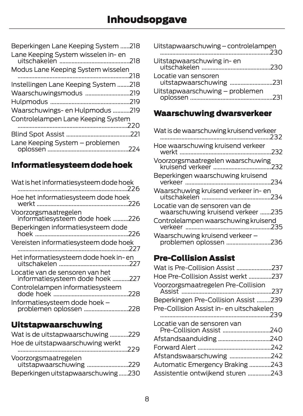 2025-2026 Ford Mustang Gebruikershandleiding | Nederlands