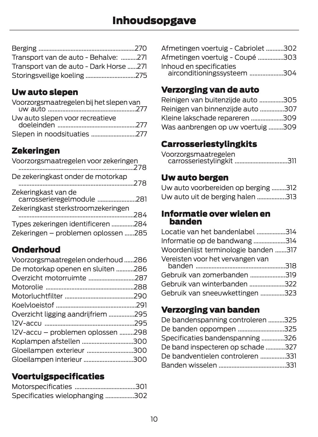2025-2026 Ford Mustang Gebruikershandleiding | Nederlands
