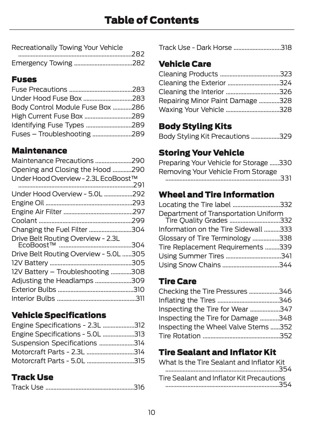 2025-2026 Ford Mustang Owner's Manual | English US