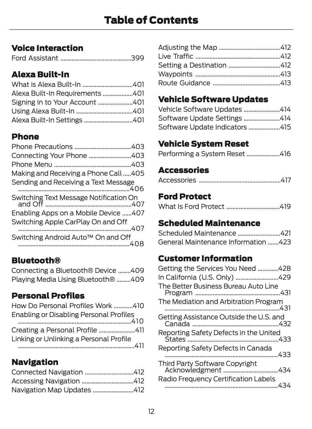 2025-2026 Ford Mustang Owner's Manual | English US