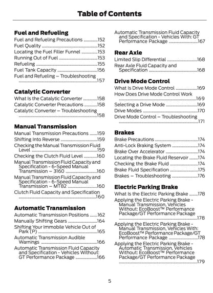 2025-2026 Ford Mustang Owner's Manual | English US