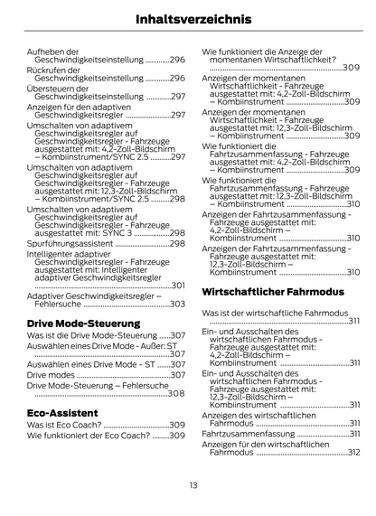 2023-2024 Ford Puma Gebruikershandleiding | Duits