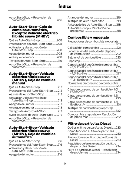 2023-2024 Ford Puma Manuel du propriétaire | Espagnol