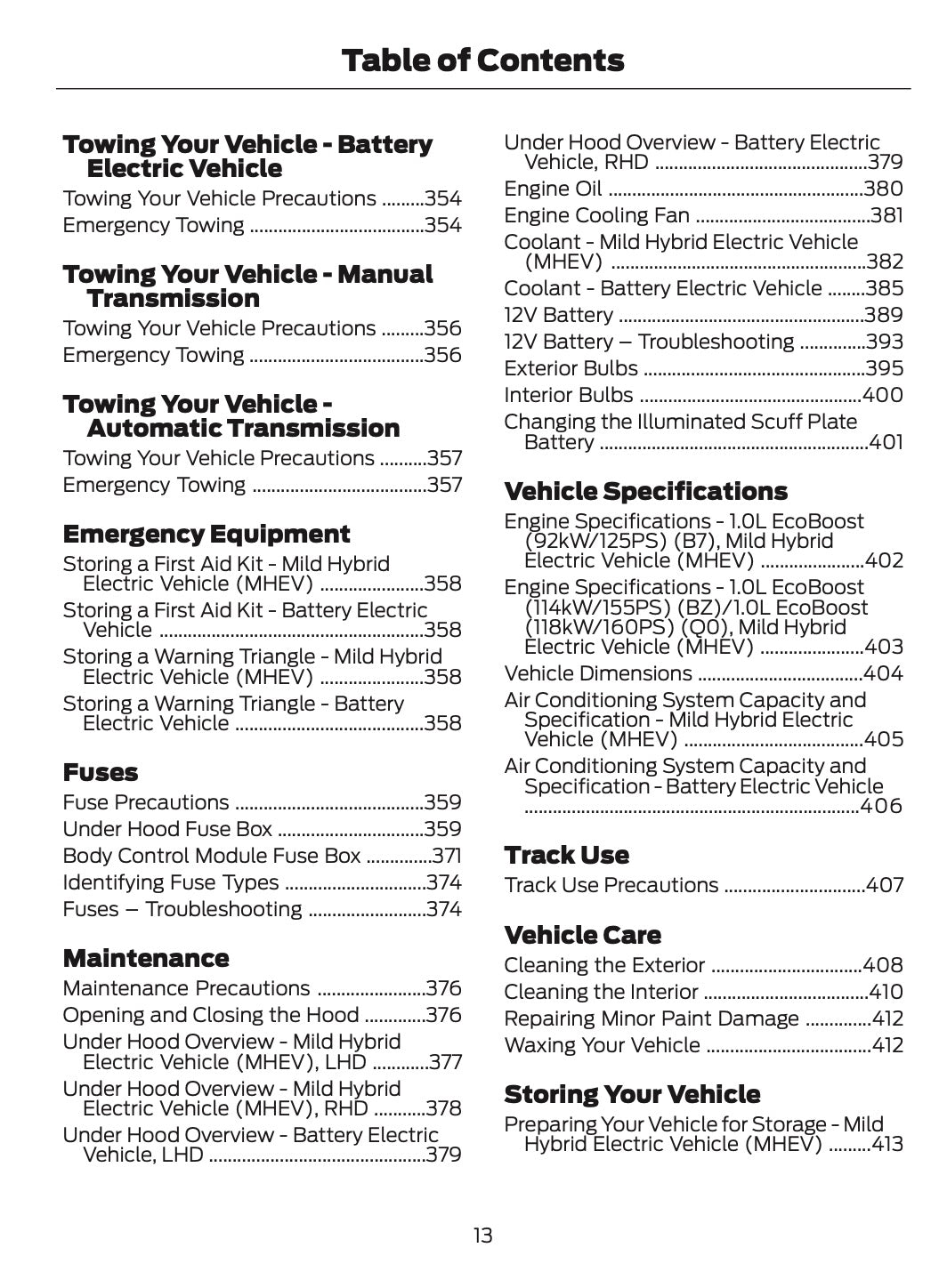 2026 Ford Puma Owner's Manual | English