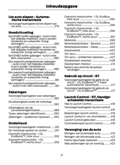 2023-2024 Ford Puma Bedienungsanleitung | Niederländisch