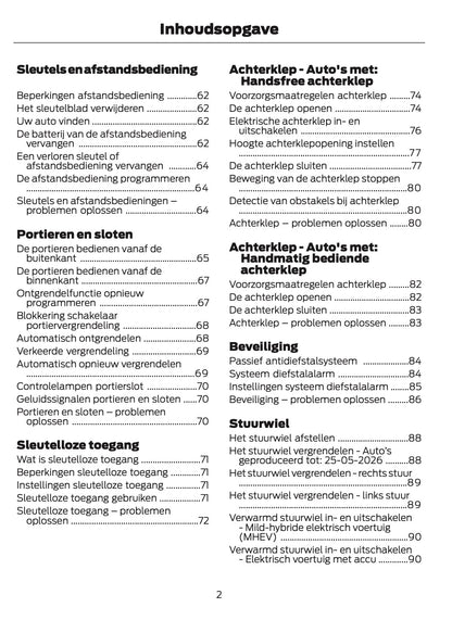 2026 Ford Puma Owner's Manual | Dutch