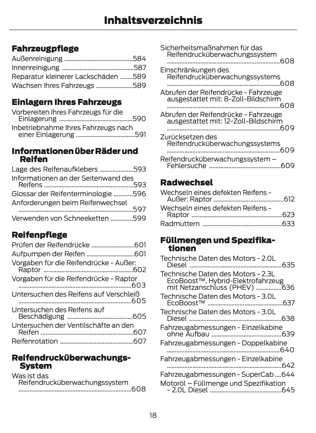 2024-2025 Ford Ranger Owner's Manual | German