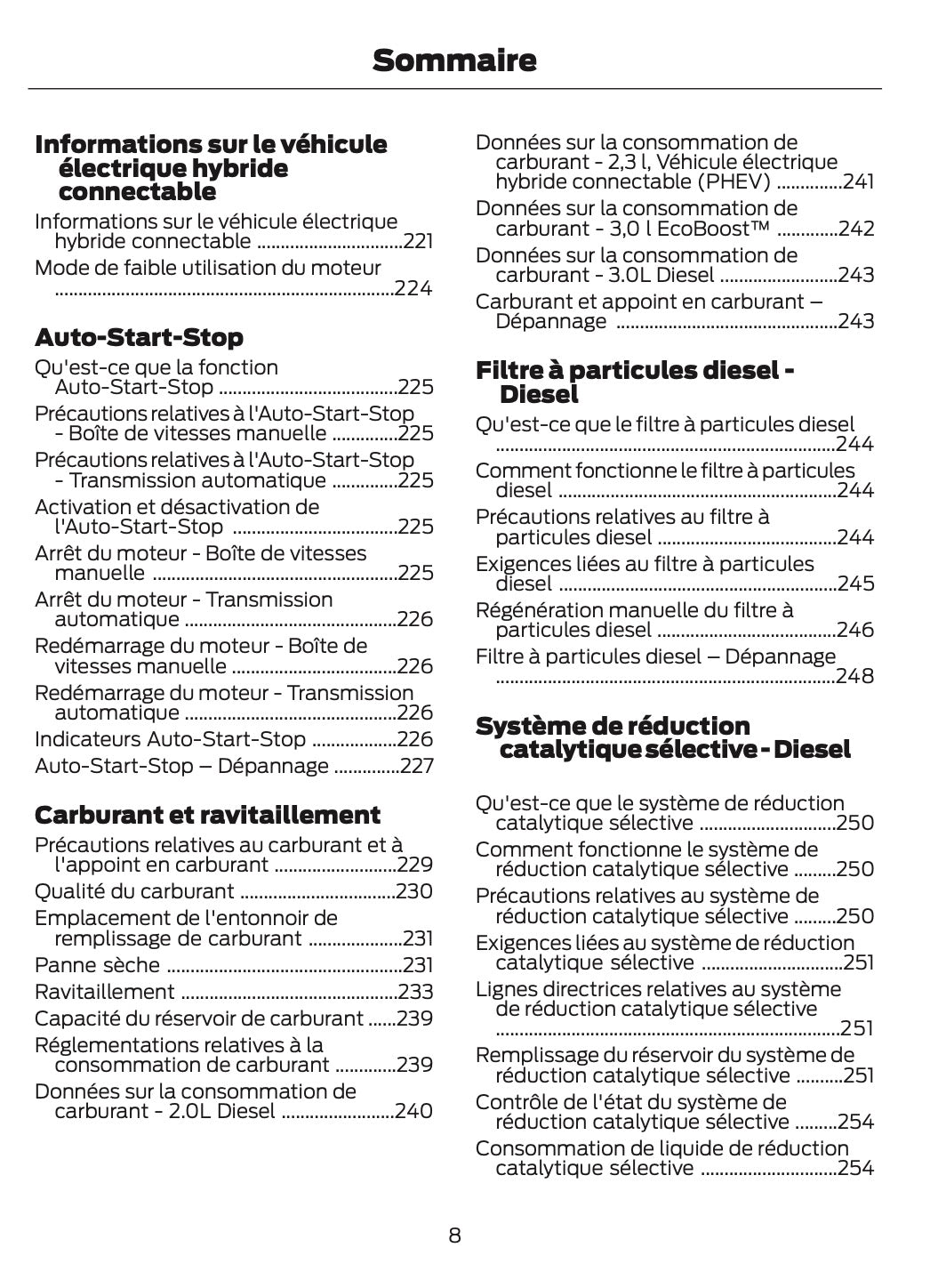 2024-2025 Ford Ranger Owner's Manual | French