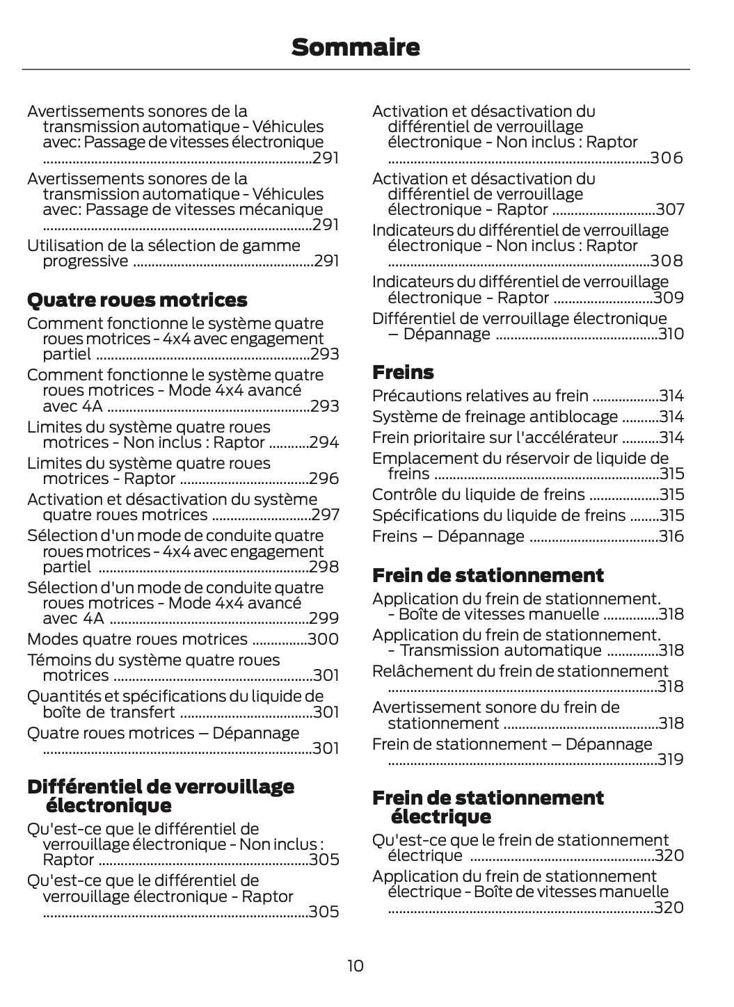 2024-2025 Ford Ranger Owner's Manual | French