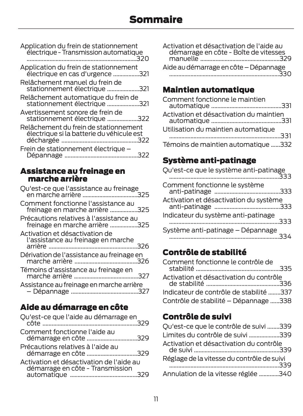 2024-2025 Ford Ranger Owner's Manual | French