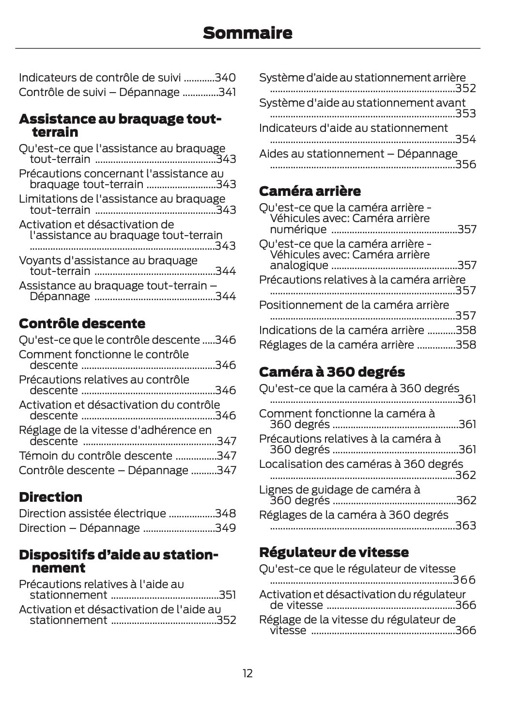 2024-2025 Ford Ranger Owner's Manual | French