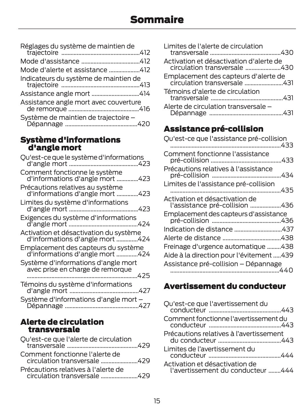 2024-2025 Ford Ranger Owner's Manual | French